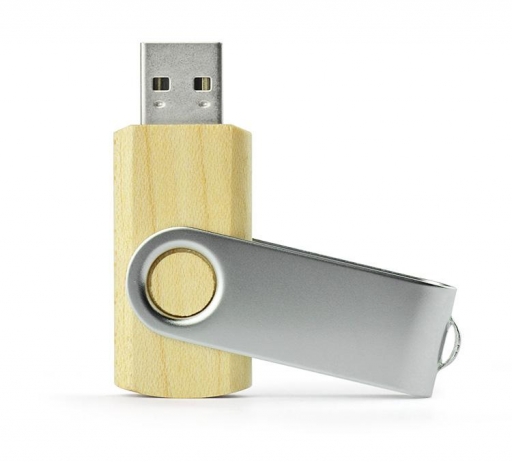 Pamięć USB TWISTER – 8GB drewno jasne – 44013 – GRAWER GRATIS